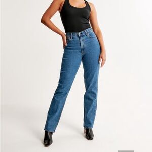 Curve Love Abercrombie 90s high rise straight jeans